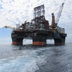 An oil drilling platform near Phuket, Thailand. Photograph: Vidar Lokken, 2011, WikiMedia Commons. Licensed under CC BY-SA 3.0.
